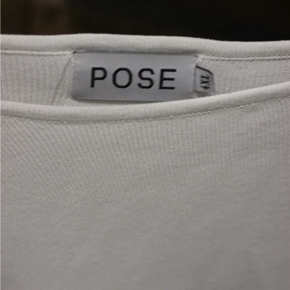 White Long Sleeve Sweater Top Size 4x - Picture 2 of 5